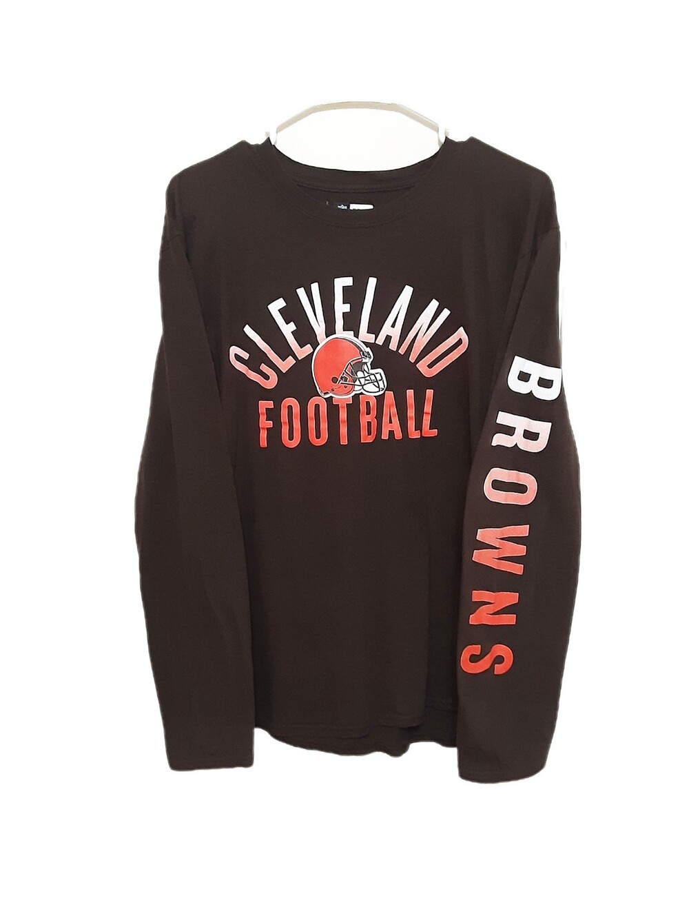 Cleveland Browns Long Sleeve Tee Shirt Mens Large